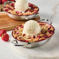 Hestan Provisions Stainless-Steel Mini Oval Au Gratin Set of Two 6.5" x 5.5" 71053 IMAGE 3