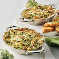 Hestan Provisions Stainless-Steel Mini Oval Au Gratin Set of Two 6.5" x 5.5" 71053 IMAGE 4