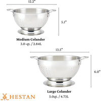 Hestan Provisions Stainless Steel Colander Set, 2-Piece 48695-C IMAGE 4