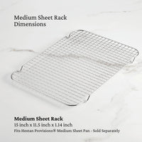 Hestan Provisions OvenBond Stainless Steel Quarter Sheet Pan Rack 50302-C IMAGE 3