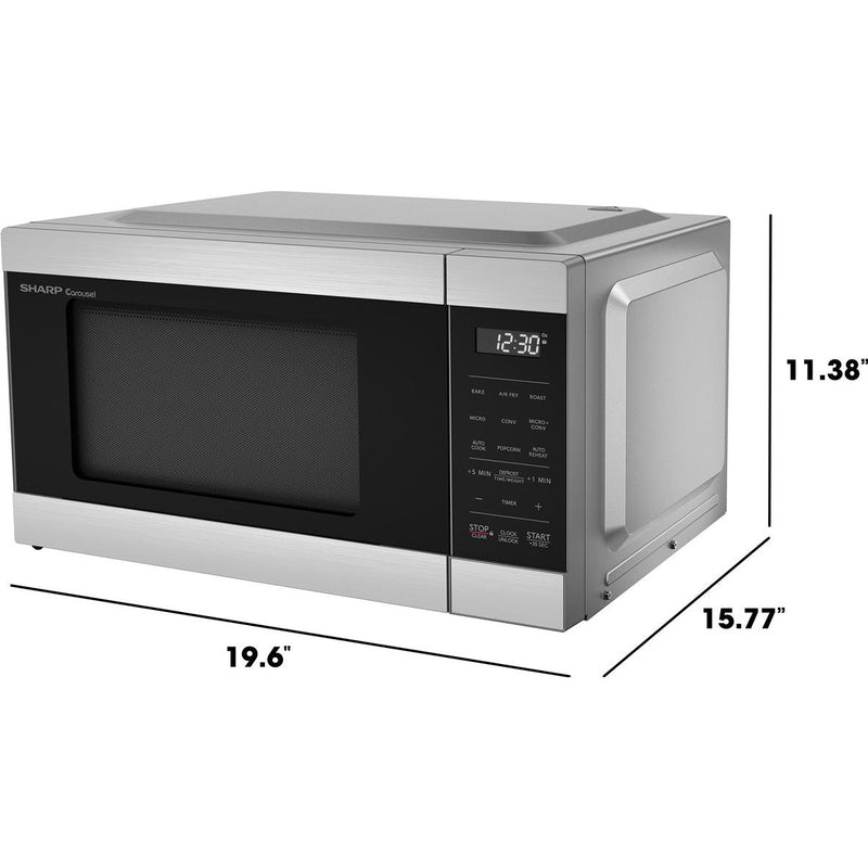 Sharp 19.6-inch, 0.9 cu. ft. Countertop Microwave Oven with Air Fry and Convection SMC0985KSC IMAGE 15