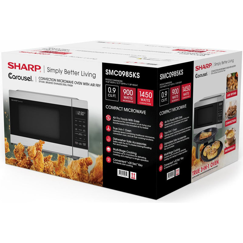 Sharp 19.6-inch, 0.9 cu. ft. Countertop Microwave Oven with Air Fry and Convection SMC0985KSC IMAGE 17