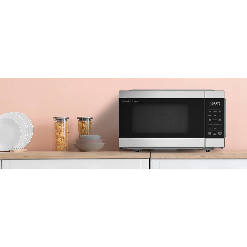 Sharp 19.6-inch, 0.9 cu. ft. Countertop Microwave Oven with Air Fry and Convection SMC0985KSC IMAGE 3