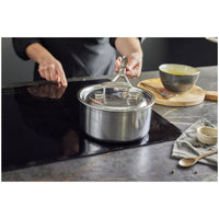 Demeyere Industry 5 Round Sauce Pan with lid - 3.0L 1029683 IMAGE 2