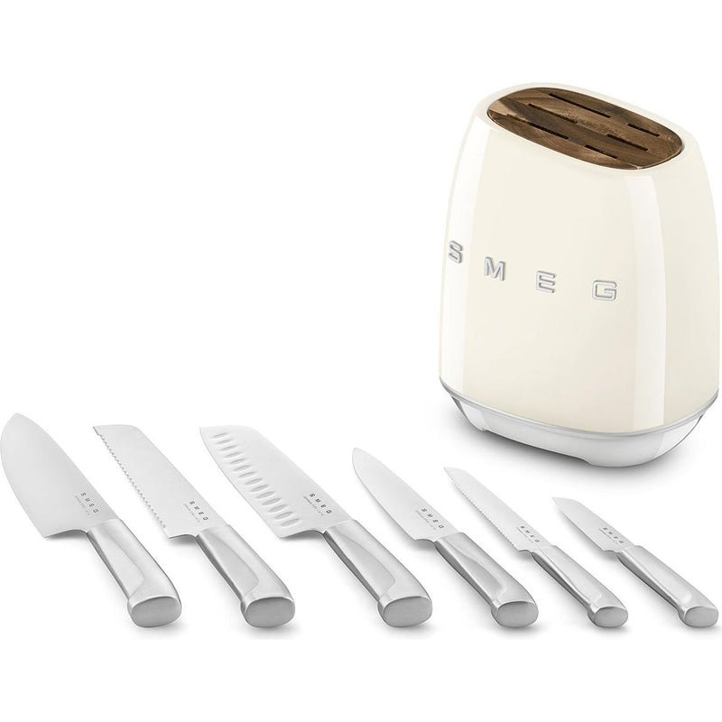 Smeg 7-Piece Knife Set KBSF02CR IMAGE 2