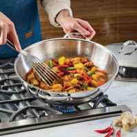 Hestan ProBond® Luxe 14" Professional Wok with Dome Lid 31783 IMAGE 4