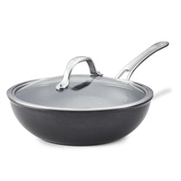 ANoLONX 10-Inch Hybrid Nonstick Wok with Lid 14344 IMAGE 1
