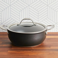 ANoLONX 4-Quart Hybrid Nonstick Casserole Pan With Lid 14386 IMAGE 5
