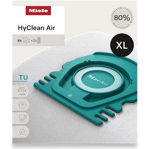 Miele Vacuum Cleaner Bags - Set of 8 TU XL HyClean Air IMAGE 1
