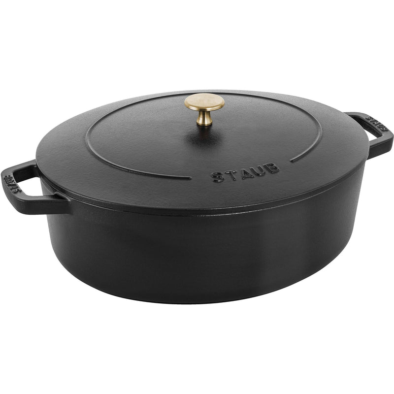 Staub La Cocotte 6L Cast Iron Oval Wide Dutch Oven 1027848 IMAGE 1