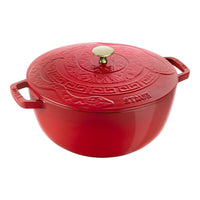 Staub 4.8L Cast Iron Round Essential French Oven with Snake Lid 1032794 IMAGE 1