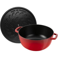 Staub 4.8L Cast Iron Round Essential French Oven with Snake Lid 1032794 IMAGE 3