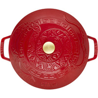 Staub 4.8L Cast Iron Round Essential French Oven with Snake Lid 1032794 IMAGE 4