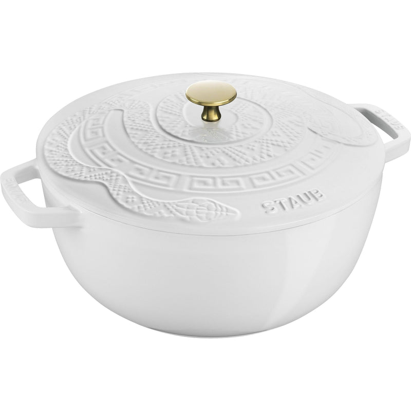 Staub 4.8L Cast Iron Round Essential French Oven with Snake Lid 1032797 IMAGE 1
