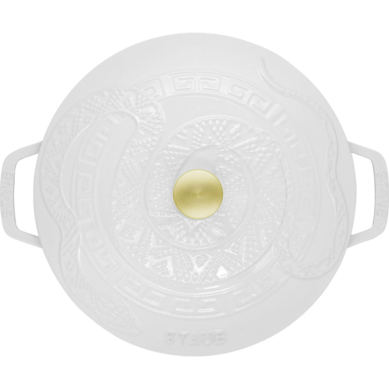 Staub 4.8L Cast Iron Round Essential French Oven with Snake Lid 1032797 IMAGE 4