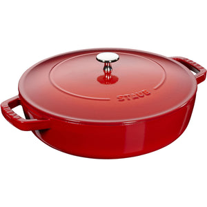 Staub 3.7L Cast Iron Round Sauté Pan Chistera 1033422 IMAGE 1