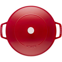 Staub 3.7L Cast Iron Round Sauté Pan Chistera 1033422 IMAGE 2