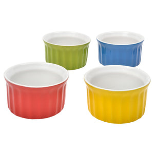 Sara Cucina 4-Piece Coloured Ramekins S10634 IMAGE 1