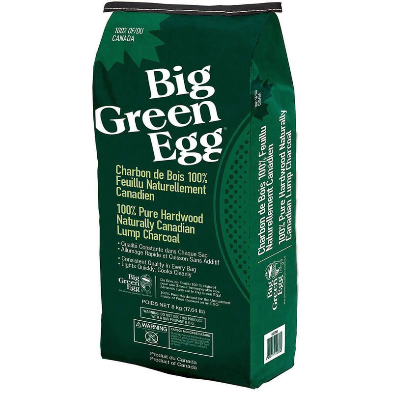 Big Green Egg 8kg Canadian Maple 100% Natural Lump Charcoal 122780 IMAGE 1