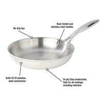 Meyer SuperSteel Tri-Ply Clad Stainless Steel 24cm/9.5" Fry Pan 3514-24-00 IMAGE 3