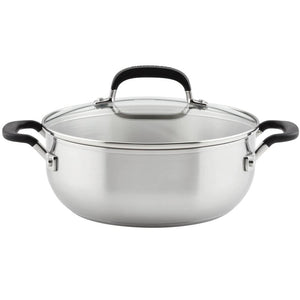 KitchenAid Stainless Steel Casserole with Lid (4-Quart) 71021 IMAGE 1