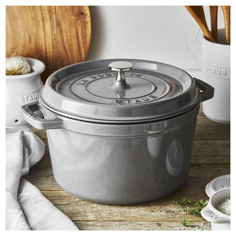 Staub 4.75L Cast Iron Round Tall Cocotte 40502-291 IMAGE 4