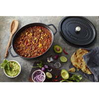 Staub 5.5L Cast Iron Oval Cocotte 40509-319 IMAGE 6