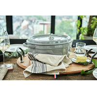 Staub 8L Cast Iron Oval Cocotte 40509-369 IMAGE 4