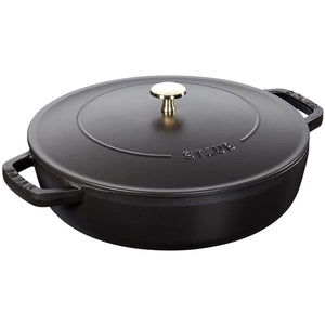 Staub 3.7L Cast Iron Round Sauté Pan 40511-472 IMAGE 1