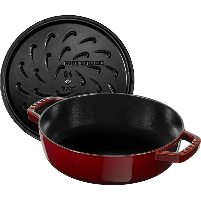 Staub 3.7L Cast Iron Round Sauté Pan 40511-513 IMAGE 2