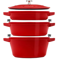 Staub Cast Iron 4-Piece Stackable Set 1010-887 IMAGE 1