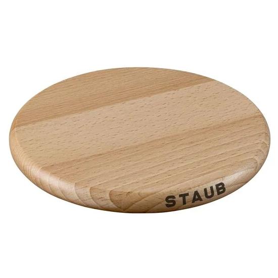 Staub 16CM ROUND MAGNETIC BEECH TRIVET 1004527 IMAGE 1