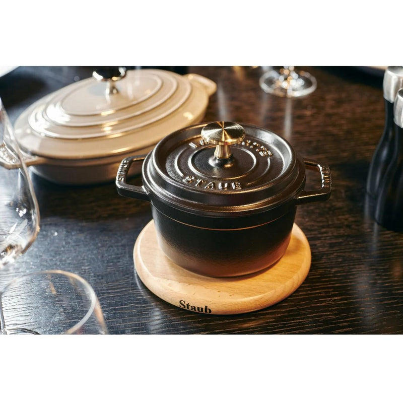 Staub 16CM ROUND MAGNETIC BEECH TRIVET 1004527 IMAGE 3