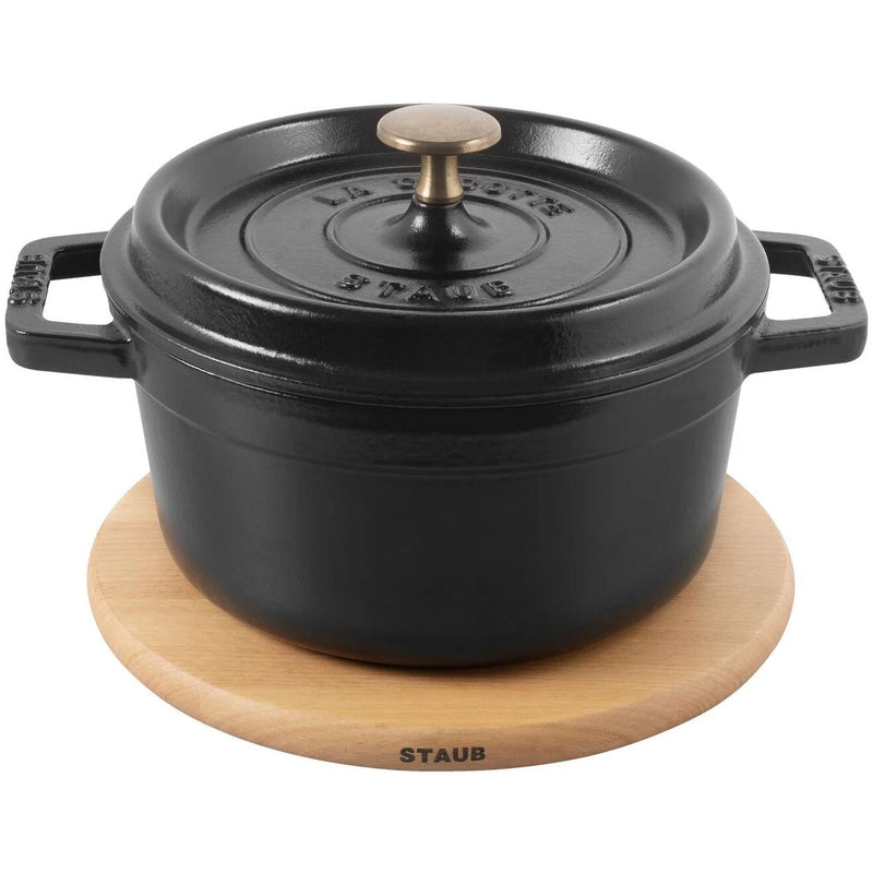 Staub 16CM ROUND MAGNETIC BEECH TRIVET 1004527 IMAGE 4