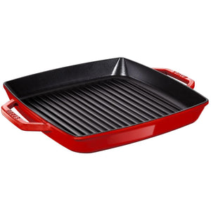 Staub 28CM CAST IRON SQUARE AMERICAN GRILL PAN 1004888 IMAGE 1