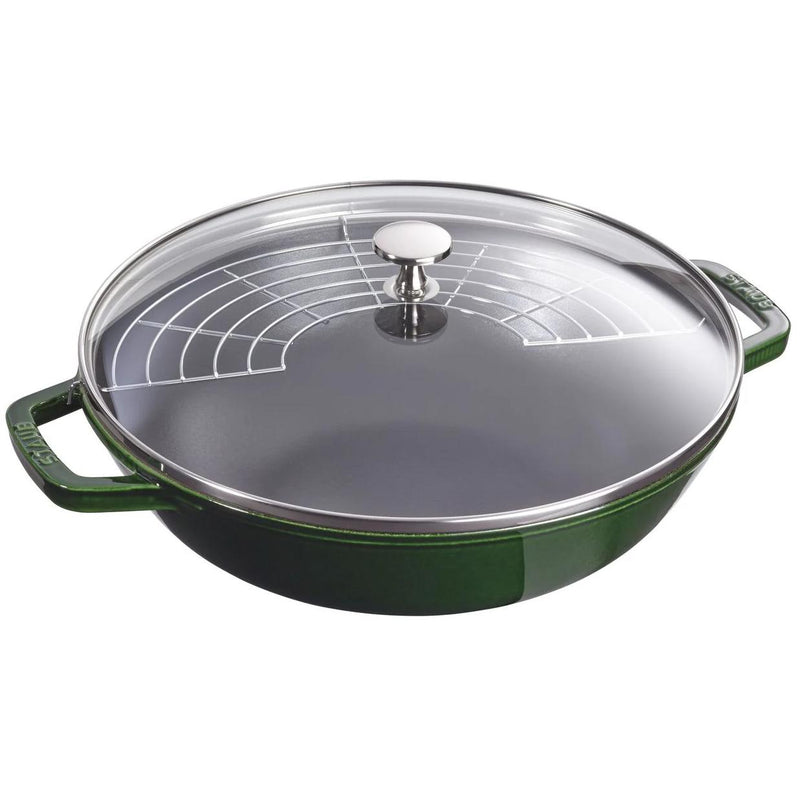 Staub 30CM CAST IRON WOK WITH GLASS LID 1004746 IMAGE 1