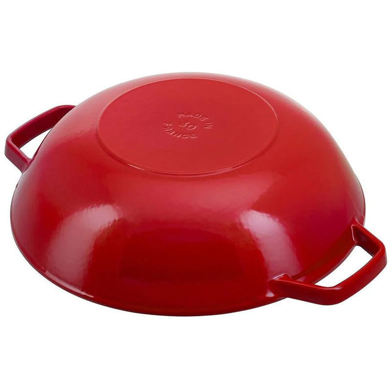 Staub 30CM CAST IRON WOK WITH GLASS LID 1004708 IMAGE 3