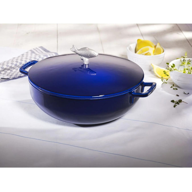 Staub 4.75L CAST IRON ROUND BOUILLABAISSE POT 1004332 IMAGE 2