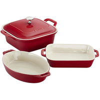 Staub 4-PIECE CERAMIC OVENWARE SET 1014874 IMAGE 1