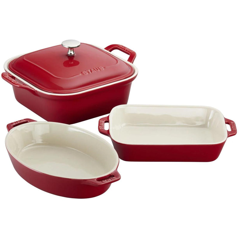 Staub 4-PIECE CERAMIC OVENWARE SET 1014874 IMAGE 1