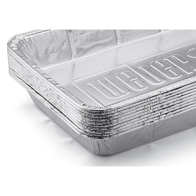 Weber Foil Drip Pans - 10 Pack for Smokefire 6416 IMAGE 3